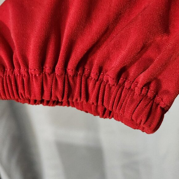 NWT- Red Blouse with Gold Studs - Picture 3 of 5